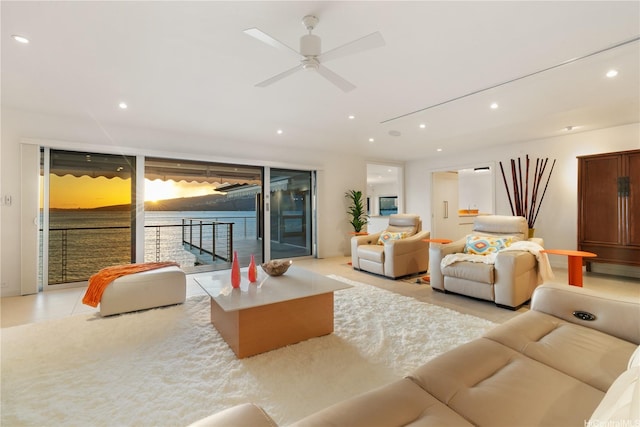 120 Hanapepe Loop, Honolulu, HI 96825 - living room with ceiling fan and recessed lighting