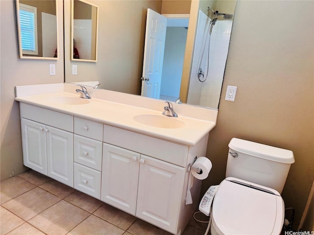91-1014 Kaipalaoa St Unit 6504, Ewa Beach, HI 96706 - full bath featuring double vanity, toilet, tile patterned flooring, and a shower