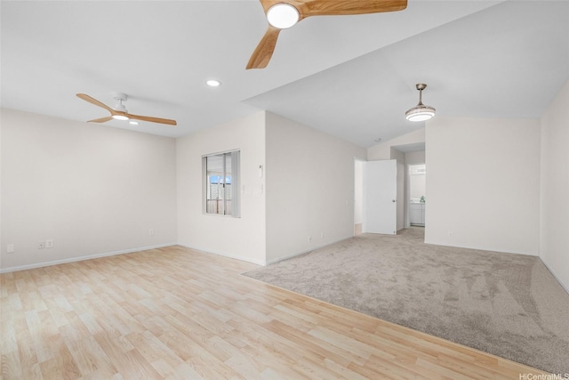 91-272 Kaieleele Pl, Ewa Beach, HI 96706 - unfurnished living room with a ceiling fan, recessed lighting, baseboards, and wood finished floors
