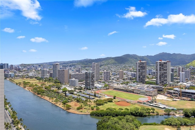 445 Seaside Ave Unit 3704, Honolulu, HI 96815 - view of urban area with a water and mountain view