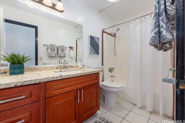 98-380 Koauka Loop Unit 304, Aiea, HI 96701 - full bathroom with tile patterned flooring, vanity, toilet, and shower / bath combo
