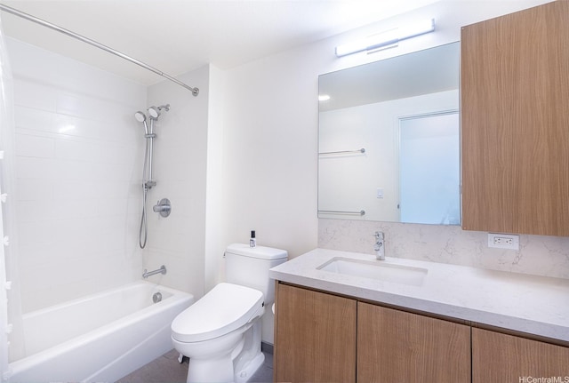 1391 Kapiolani Blvd Unit 4111, Honolulu, HI 96814 - full bathroom featuring toilet, vanity, and shower / bath combination