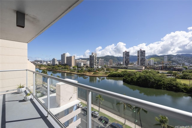 2233 Ala Wai Blvd Unit 10C, Honolulu, HI 96815 - balcony featuring a water view and a view of city