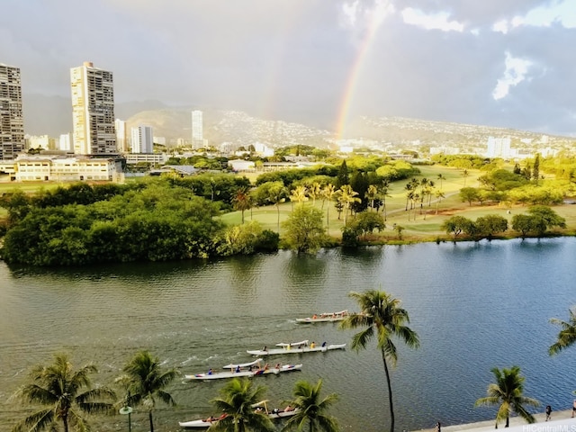 2233 Ala Wai Blvd Unit 10C, Honolulu, HI 96815 - water view with nearby urban area