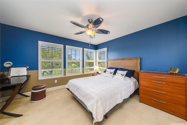 91-1099 Waikai St, Ewa Beach, HI 96706 - bedroom with carpet flooring, baseboards, and ceiling fan