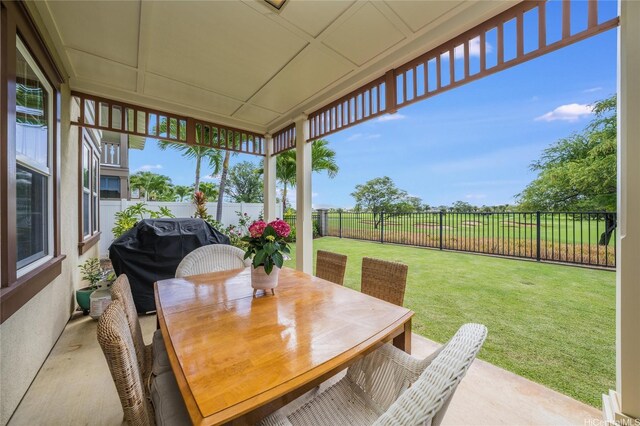 91-1099 Waikai St, Ewa Beach, HI 96706 - sunroom / solarium with outdoor dining space