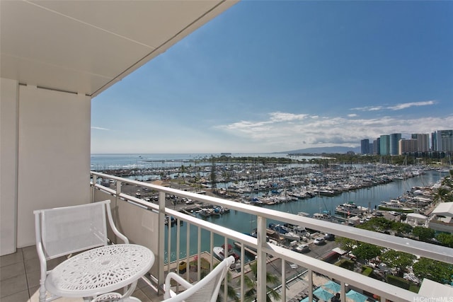 1777 Ala Moana Blvd Unit 937, Honolulu, HI 96815 - balcony with a water view and view of marina