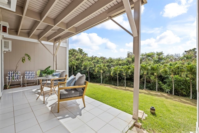 44-140-5MUIPL Mui Pl Unit 2705, Kaneohe, HI 96744 - view of patio featuring view of wooded area