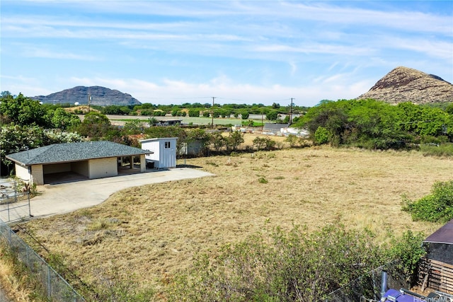 86-524 Halona Rd Unit A, Waianae, HI 96792 - view of grassy yard featuring a mountain view