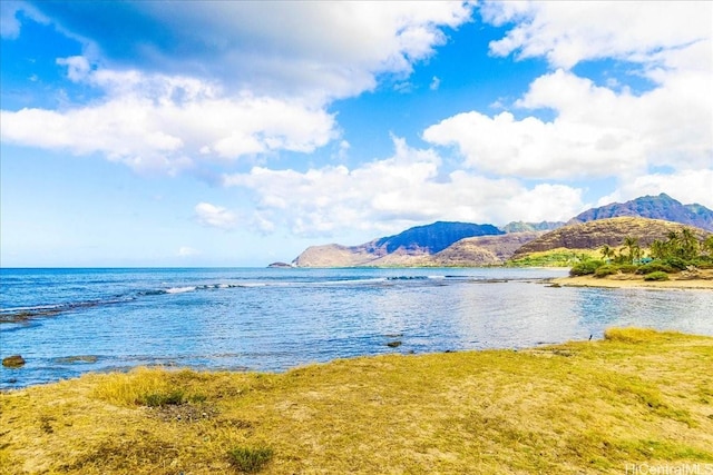 87-176 Maipalaoa Rd Unit J24, Waianae, HI 96792 - water view featuring a mountain backdrop