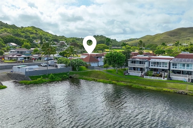 515 Keolu Dr Unit H, Kailua, HI 96734 - water view featuring a mountain backdrop