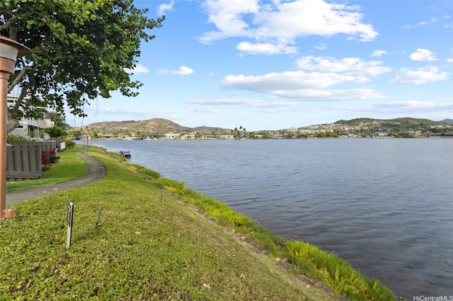 515 Keolu Dr Unit H, Kailua, HI 96734 - water view featuring a mountainous background