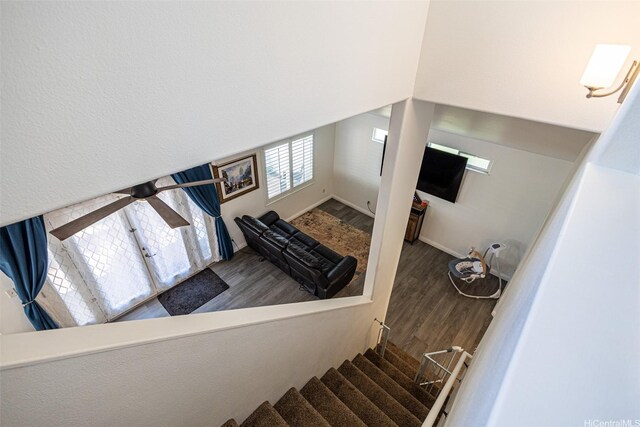 91-215 Keonekapu Pl, Ewa Beach, HI 96706 - staircase featuring wood finished floors and baseboards