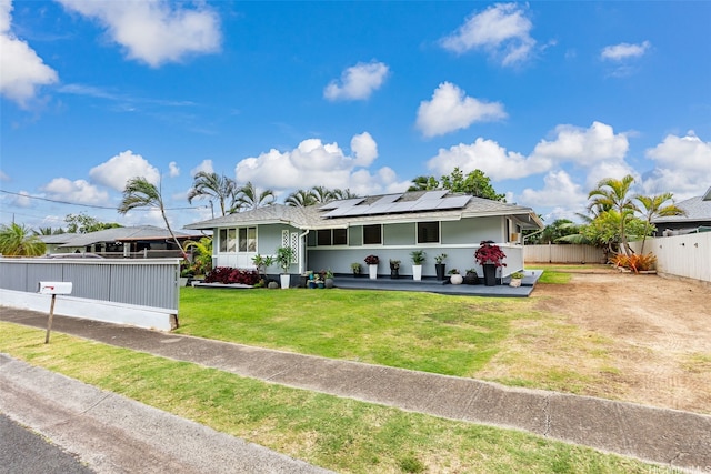 41-179 Nalu St, Waimanalo, HI 96795 - view of front of house with solar panels