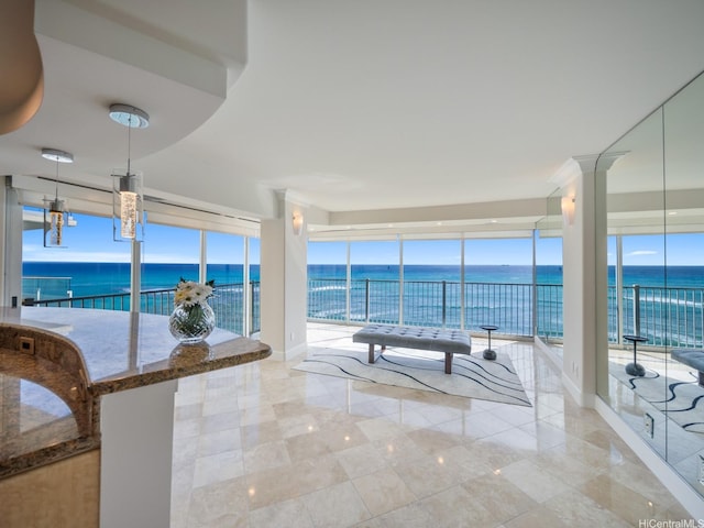 3015 Kalakaua Ave Unit 901, Honolulu, HI 96815 - sunroom with a water view and plenty of natural light