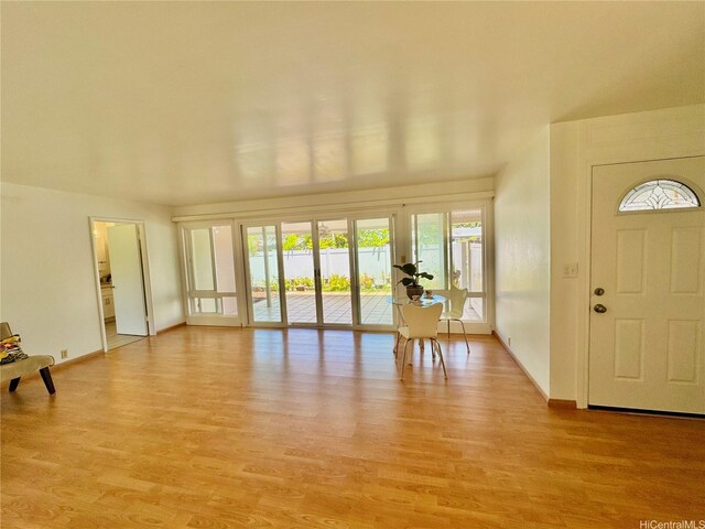 225 Aikane St, Kailua, HI 96734 - foyer entrance featuring light wood-style floors