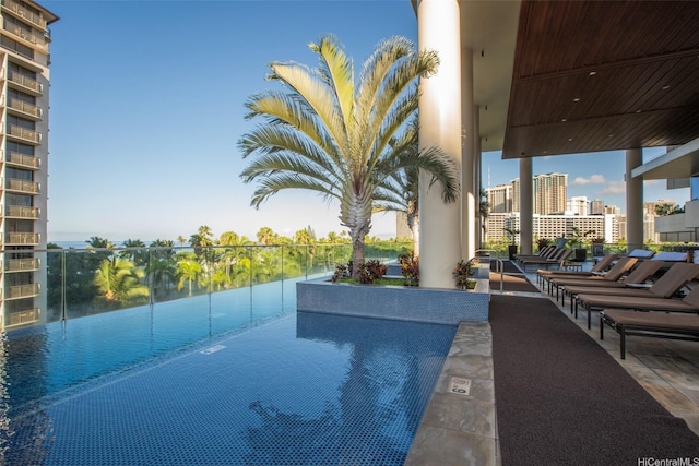 223 Saratoga Rd Unit 2203, Honolulu, HI 96815 - view of swimming pool with a view of city