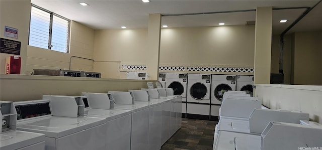 2240 Kuhio Ave Unit 905, Honolulu, HI 96815 - shared laundry featuring washing machine and dryer and recessed lighting