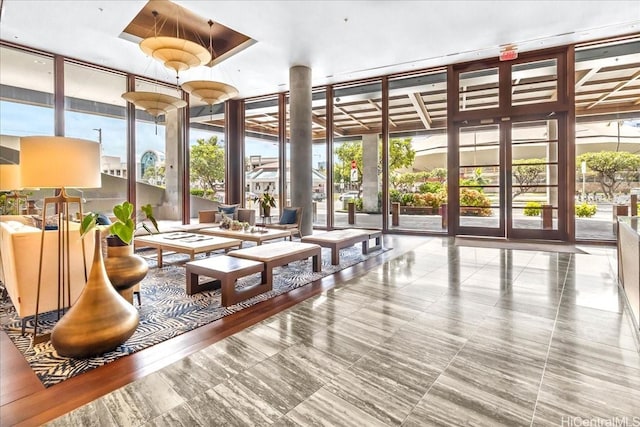 888 Kapiolani Blvd Unit 1512, Honolulu, HI 96813 - community lobby with a wall of windows
