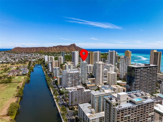 2421 Tusitala St Unit 803, Honolulu, HI 96815 - aerial view of a water and mountain view