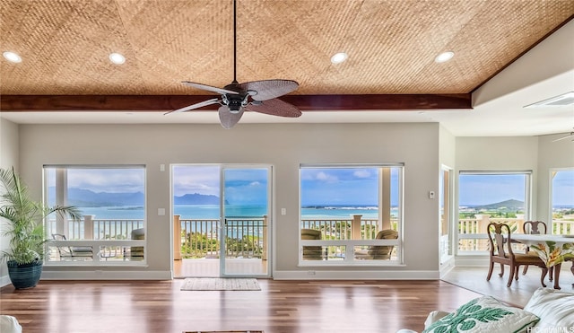 44-097 Kalenakai Pl, Kaneohe, HI 96744 - sunroom / solarium featuring a water view