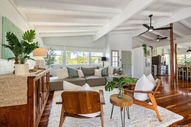 880 Akiu Pl, Kailua, HI 96734 - living area featuring wood finished floors and a ceiling fan