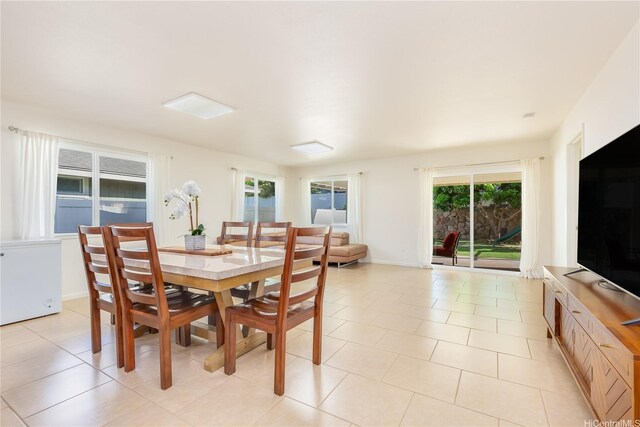 84-575 Kili Dr Unit 53, Waianae, HI 96792 - dining room with light tile patterned floors