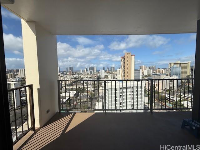 1630 Liholiho St Unit 2001, Honolulu, HI 96822 - balcony with a view of skyline