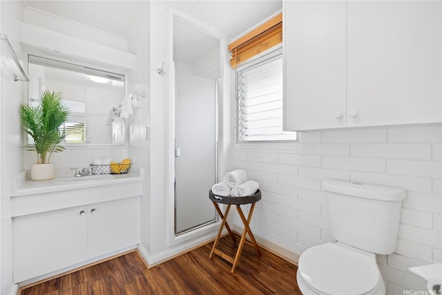 941 Aliamanu Pl, Honolulu, HI 96818 - bathroom with vanity, wood finished floors, and a stall shower