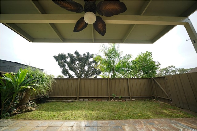 94-539 Makohilani St Unit 1034, Mililani, HI 96789 - view of yard featuring ceiling fan and a gate