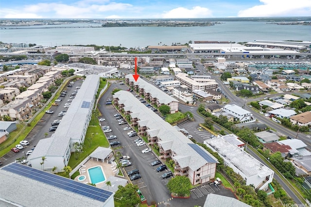 98-626 Moanalua Loop Unit 304, Aiea, HI 96701 - drone / aerial view of a large body of water and a pool