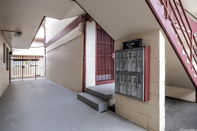 1408 Lusitana St, Honolulu, HI 96813 - doorway to property with concrete block siding