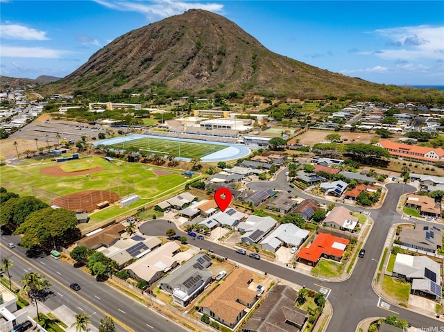 463 Kaleimamahu St, Honolulu, HI 96825 - aerial view of property's location with mountains and nearby suburban area