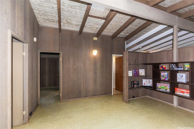 1631 Hoohulu St, Pearl City, HI 96782 - unfurnished living room with wooden walls