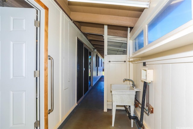 1631 Hoohulu St, Pearl City, HI 96782 - corridor with finished concrete flooring