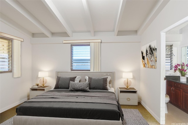 1631 Hoohulu St, Pearl City, HI 96782 - bedroom featuring beam ceiling and baseboards