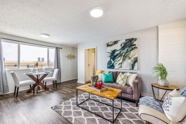1011-L Alewa Dr, Honolulu, HI 96817 - living room featuring wood finished floors and a textured ceiling