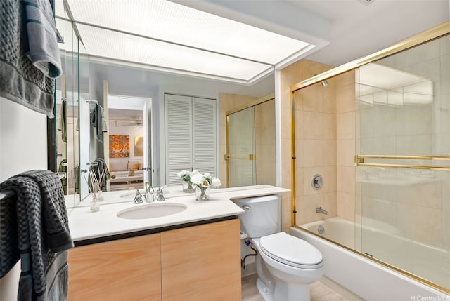1212 Nuuanu Ave Unit 2509, Honolulu, HI 96817 - full bathroom featuring bath / shower combo with glass door and vanity