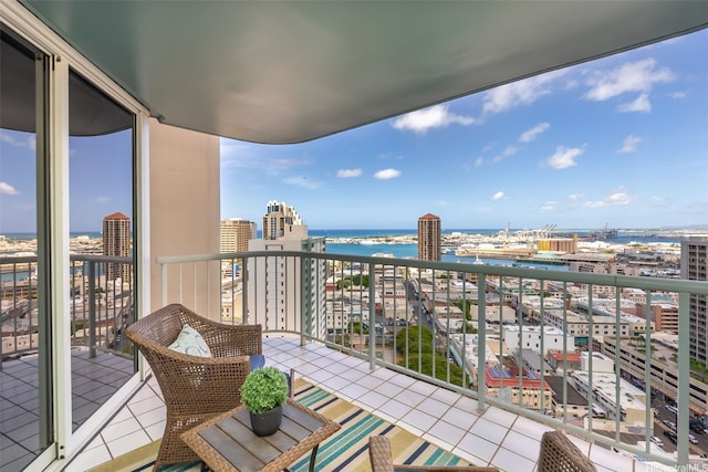 1212 Nuuanu Ave Unit 2509, Honolulu, HI 96817 - balcony featuring a water view and a city view