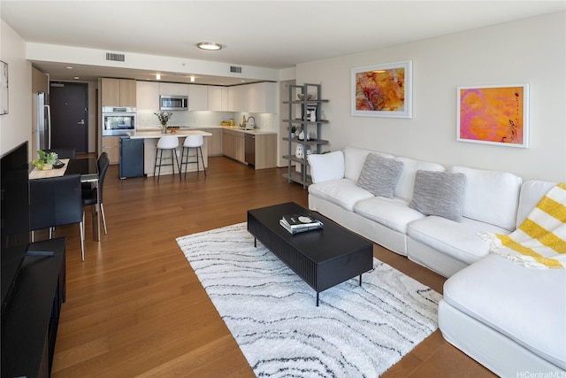 888 Kapiolani Blvd Unit 2703, Honolulu, HI 96813 - living area with wood finished floors
