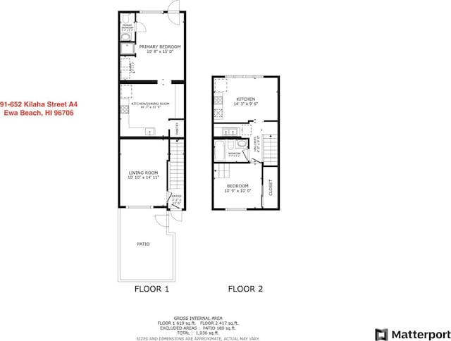 91-652 Kilaha St Unit A4, Ewa Beach, HI 96706 - view of room layout