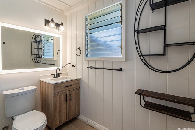 91-517 Pohakupuna Rd, Ewa Beach, HI 96706 - bathroom featuring vanity, plenty of natural light, and wood finished floors