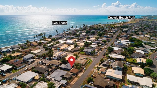 91-517 Pohakupuna Rd, Ewa Beach, HI 96706 - aerial overview of property's location with a nearby body of water and nearby suburban area