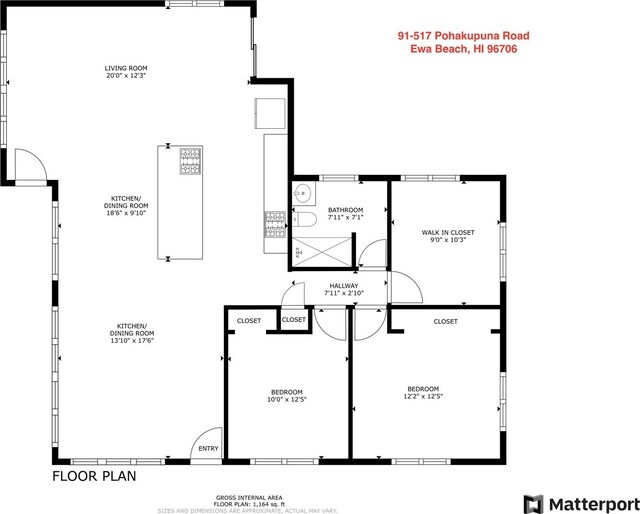 91-517 Pohakupuna Rd, Ewa Beach, HI 96706 - view of home floor plan