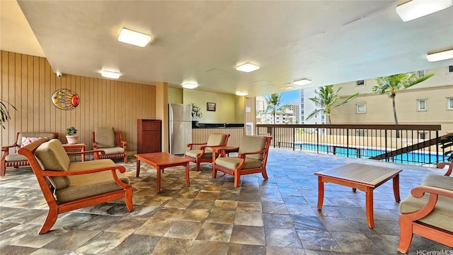 2121 Ala Wai Blvd Unit 1603, Honolulu, HI 96815 - lobby featuring wooden walls