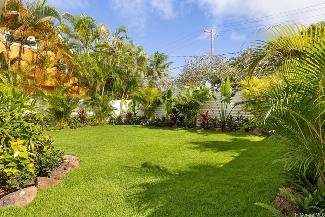 114 Kaelepulu Dr, Kailua, HI 96734 - view of yard