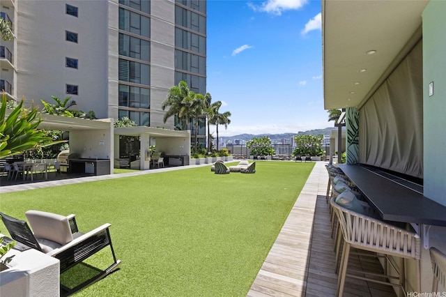 1388 Kapiolani Blvd Unit 3701, Honolulu, HI 96814 - view of green lawn with a mountain view