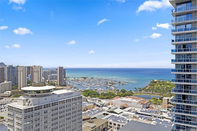 1388 Kapiolani Blvd Unit 3701, Honolulu, HI 96814 - water view with nearby urban area
