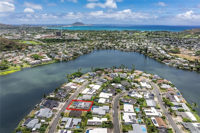 1226 Kahili St, Kailua, HI 96734 - aerial view of property and surrounding area with nearby suburban area and a nearby body of water