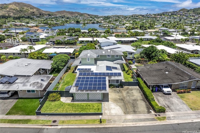 1226 Kahili St, Kailua, HI 96734 - aerial perspective of suburban area featuring mountains